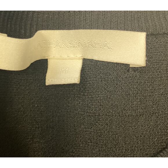 JONATHAN SIMKHAI Black Scalloped Knit Sweater and A-Line Skirt Set Size US M - Picture 5 of 5